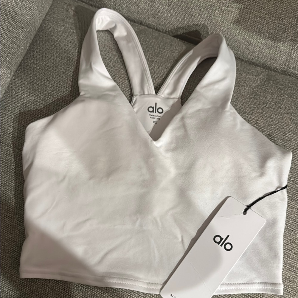 Alo Yoga Real Bra Tank white XS
